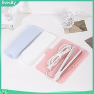 livecity|  Thermal Insulation Bag for Curling Iron Deformation-resistant Silicone Heat-resistant Bag Portable Silicone Curling Iron Storage Bag Heat Resistant and Non-deformation