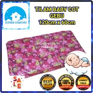 BABY 2x4feet BABY COT Mattress / Tilam Baby Cot / Quality Zip Cover 120CM x 60CM x 11CM / Baby Mattr