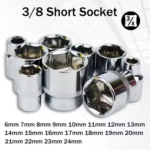 3/8" Outside Hexagon Socket Bit 6-24MM Drive 6 Point Socket Power Tool Accessories CRV Spanner Ratch