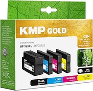 KMP Gold Ink Cartridge for HP 963XL Multipack (3YP35AE) with OEM Parts and Chip - for HP OfficeJet P