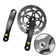 【HOT】road bike Double Chainwheel set 34/50T Crankset chainset 170mm square hole