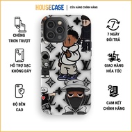 LV x Hiphop Collage black and white streetwear iPhone case with effective scratch protection