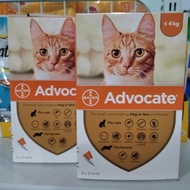 Advocate cat Medicine cat Lice uk up to 4kg - Price 3 TUBE