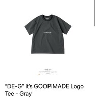 Box size Goopimade “DE-G” It’s GOOPiMADE Logo Tee - Gray goopi Goopimade