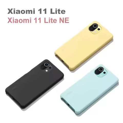Original Silicone Case for Xiaomi 11 Lite / 11lite NE 5G Skin-friendly Soft TPU Back Cover For Xiaom
