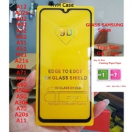Samsung 9D Full Screen Tempered Glass a13 a23 a53 M62 A12 A02s A02 M02 A32,A52,A31,A51,M21,A21s,A71,