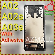 NEW ORI Middle Frame Plate LCD Bezel Center Board HOUSING Adhesive for Samsung Galaxy A02 / A02s / A