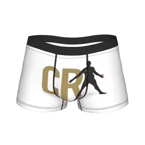 Soccer Gift Football CR7 Ronaldos Underwear Men's Underpants Pattern Breathable Trunk Hot Sale Boxer