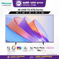 Hisense 50" 55" 65" 75" 85" 4K UHD Smart VIDAA TV - Quantum Dot QLED Dolby Vision Atmos Premium Beze