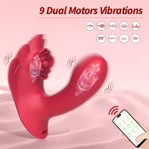 QINYU 9 Vibrating Modes Wearable Pussy Toys Strap on Dildo G-Spot Clitoris Stimulator Panties Toys f
