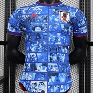 2024 Japan Anime Soccer Jersey TSUBASA Mens Blue Player Version Football Shirt
