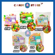400g CandyKu Gummy ( Ular Manis / Ular Masam / Star / Dolphin / Bear ) HALAL