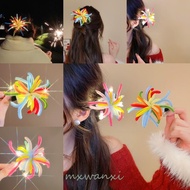 LED Fireworks Glow Hairpin, Twist Bar Fireworks LED Glow New Year Fireworks Hairpin, Light Up Photog