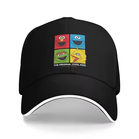 Cookie Monster Sesames Baseball Cap Hip Hop Cartoon Sandwich Cap Unisex Adjustable Hats Cap Outdoor