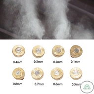 GD 20pcs/bag Fog Mist Nozzle, Low Pressure Mist Cooling Nozzle, Brass Misting Nozzles Orifice 0.1-0.