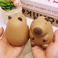 Capybara Slow Rebound  Squeeze Toy Kawaii Brown Squeeze Toys Cartoon Capybara Stress Relief Decompre