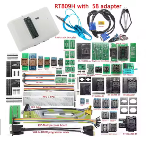 Original Genuine Rt809H Programmer 31/35/55/57/58 Universal Package Burner Eeprom Flash Nand Emmc153