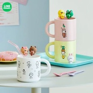 Line Friends  陶瓷馬克杯 355ml / 水杯 / 杯緣子