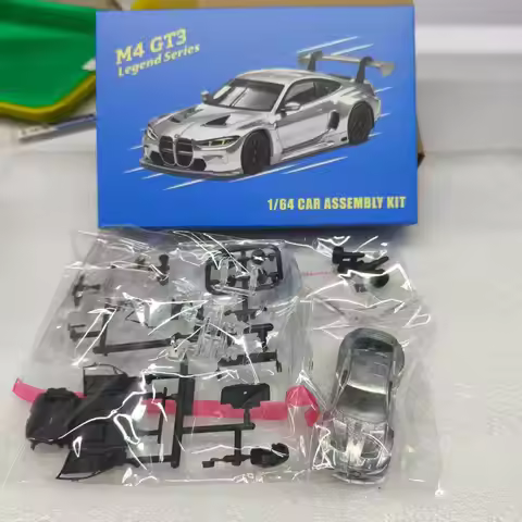 Elite Build 1:64 BMW M4 GT3 Alloy Diecast Model Car Assembly Kit