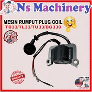 Mesin Rumput Plug Coil (52mm)TB33 TL33 TU33 BG330 Mitsubishi Ignition Arimitsu Coil Api