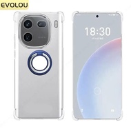 For Vivo Iqoo 13 Shockproof Transparent Soft Silicone Stand Phone Case for Iqoo 13pro IQOO13 12 11S 