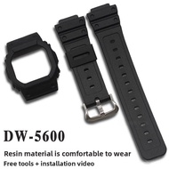 Premium Resin Watch Case Set for Casio DW-5600 - Compatible with GW-B5600/5600 Series - Sport Strap 