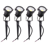 4 Packs Garden Spot Lights Outdoor Landscape LED Lamp Pathway Yard Waterproof