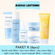 wardah lightening paket lengkap skincare wardah 1 set komplit