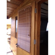 Wooden window blinds, minimalist folding window blinds, genuine wood material, 25mm full set