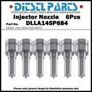 6Pcs Diesel Fuel Injector Nozzle Tips DLLA145P684 for TOYOTA Coaster LAND CRUISER 4.2TD 1HD-T 1HD-FT