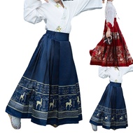 【Hanfu】Girls Horse-faced skirt Suit Ancient style Ming Dynasty Hanfu Childrens Costume【BT240229】