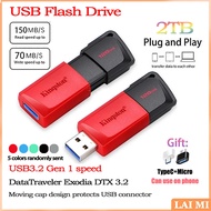 Kingston 1TB/2TB Data Traveler Exodia MDTXM USB 3.2 High-Capacity Pendrive USB Flash Drive With Movi