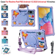 For Realme Pad P80 Android 12 2025 Universal 10 inches Fashion Cute Cartoon Portable Shockproof Stan