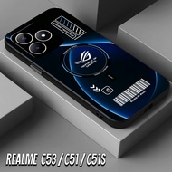 HP KASA CASE - case For REALME C53/C51/C51S Latest ROG Fashion - Glass Softcase - Glossy New 2026 - 