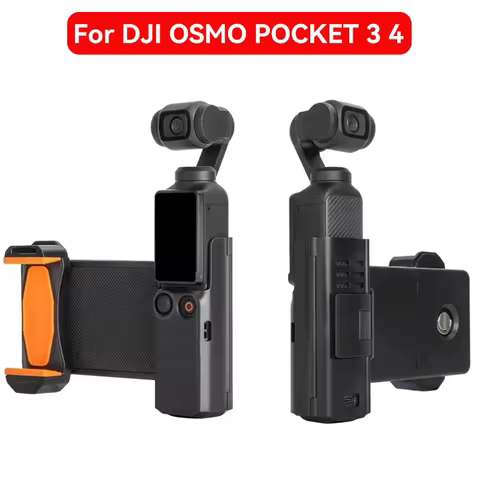 For DJI Osmo Pocket 4 3 Phone Holder Expansion Bracket Handheld Bracket for DJI Pocket 4 3 Handle Ad