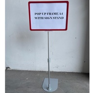 SS-11 Pop Up A4 Size Promotional Frame With Sign Stand - A4 Minimarket Price Board With Stand Sign -