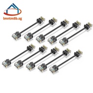 10Pack Cat6/Cat6a Slim RJ45 UTP Network Cord 10Gbps Cat 6 Patch Cable for Patch Panel to Switch Flex