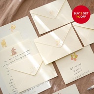 Stationery Set (4 sheets of vintage style paper + 2 envelopes) Vintage letter writing paper for love