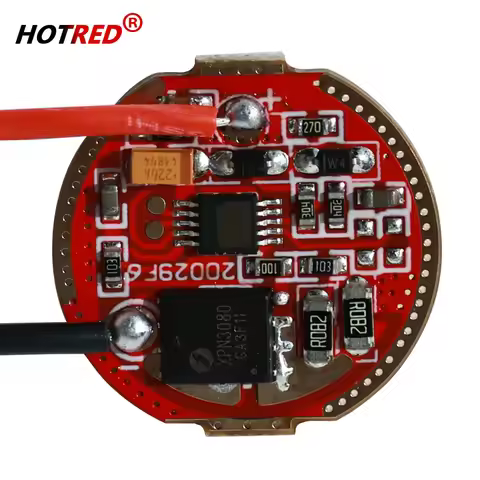 LED Flashlight Driver 3V LED XHP50 XHP70 XHP90 DC3-3.7V 3A 5A 8A 20mm 1/5 Mode Circuit Board For 505