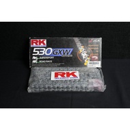 โซ่ RK แท้ 530GXW XW-Ring Chain 120L สำหรับรถมอเตอร์ไซค์ 750-1400cc