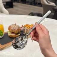 [Prs] Korean Stainless Steel Thiening Spoon Creative Long Handle Hotel Hot Pot Spoon Soup Ladle Home