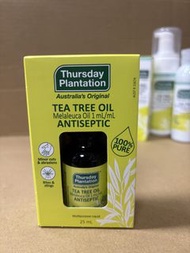澳洲Thursday Plantation 星期四農莊 100%純正茶樹油 25ml｜到期 2029年6月