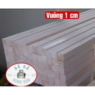 1cm square pine wood bar