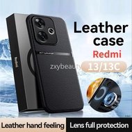 Leather Soft Casing For Redmi 13 4G 13C 2025 Phone Case TPU Shockproof Bumper Simple Cover For Redmi