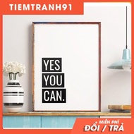 High-end prints | Typography-Yes You Can 78, cheap canvas painting