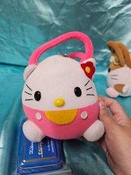 （C70）凱蒂貓 可愛 hello kitty 粉色 兒童提包 可愛 造型 小包包 復古 早期 懷舊 童年 絨毛 娃娃 玩偶 布偶