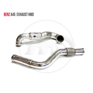 HMD Exhaust Manifold Downpipe for Benz A35 A45 A45S CLA45 GLA45 Car Accessories With Catalytic Conve