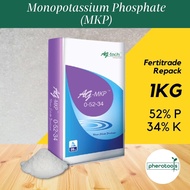 Pherotools 1KG-MKP Baja Bunga-Monopotassium Phosphate Fertilizer Baja AB Sayur Daun Buah BAJA Flowering Fertiliser