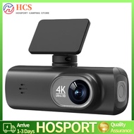 【HCS】เครื่องบันทึก 4K Dash Cam Driving Driving ในตัว WiFi Dual Lens Smart Connect เครื่องบันทึกรถ 1.