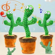 Dancing Cactus Toy Repeat Talking USB Charging Can Sing Record Cactus Kids Education Toys Birthday Present 0WPD